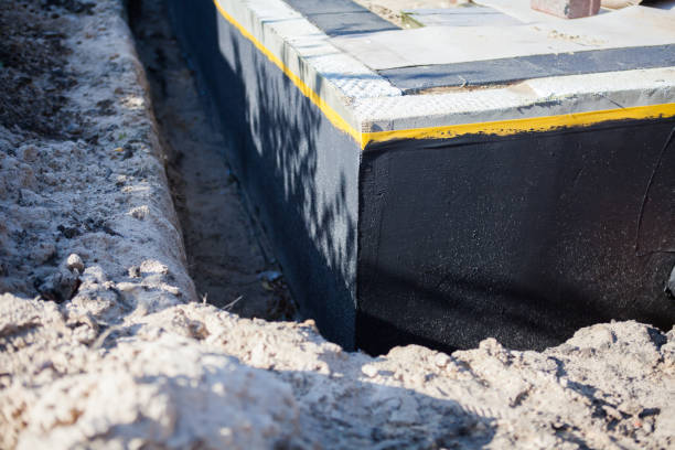 Residential Interior Drainage System installation at a Waterville, OH home by SJ Waterproofing Pros